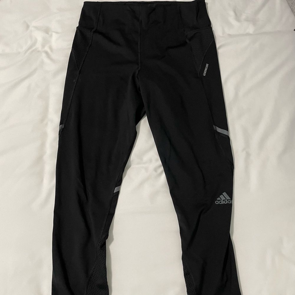 Size M Black Adidas 3/4 Running Pants